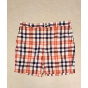 Jos A Bank Mens Size 40 Blue Red Plaid Stay Cool Shorts Classic 100% Cotton